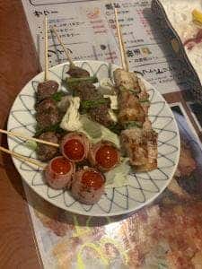 串焼き まっすぐ