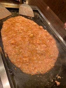 上野もんじゃ 関西風お好み焼き ぐりぐり