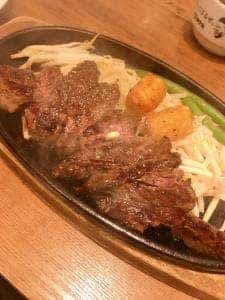 1ポンドのステーキハンバーグ タケル 天満店