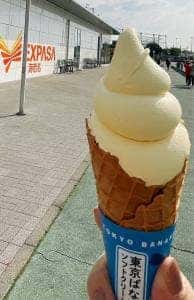 東京ばな奈 ソフトクリーム 海老名サービスエリア店