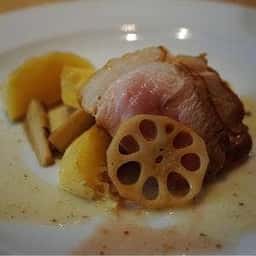 食事とワインおしゃべりきのこ