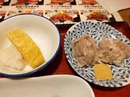 シュウマイと焼魚定食 天五食堂