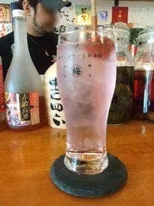 梅干しサワーと日本酒