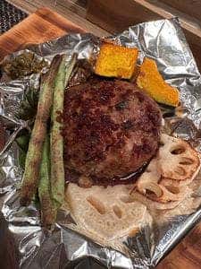 鉄焼青なんバーグ まるにし