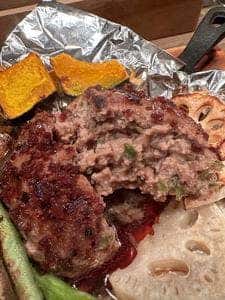 鉄焼青なんバーグ まるにし