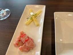 お城が見えるビアガーデン