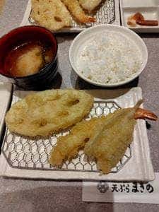 天ぷら定食 まきの イオンモール大阪ドームシティ