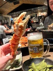 すき焼き ズワイガニ・タラバガニ食べ放題 和牛とカニ 三条河原町店