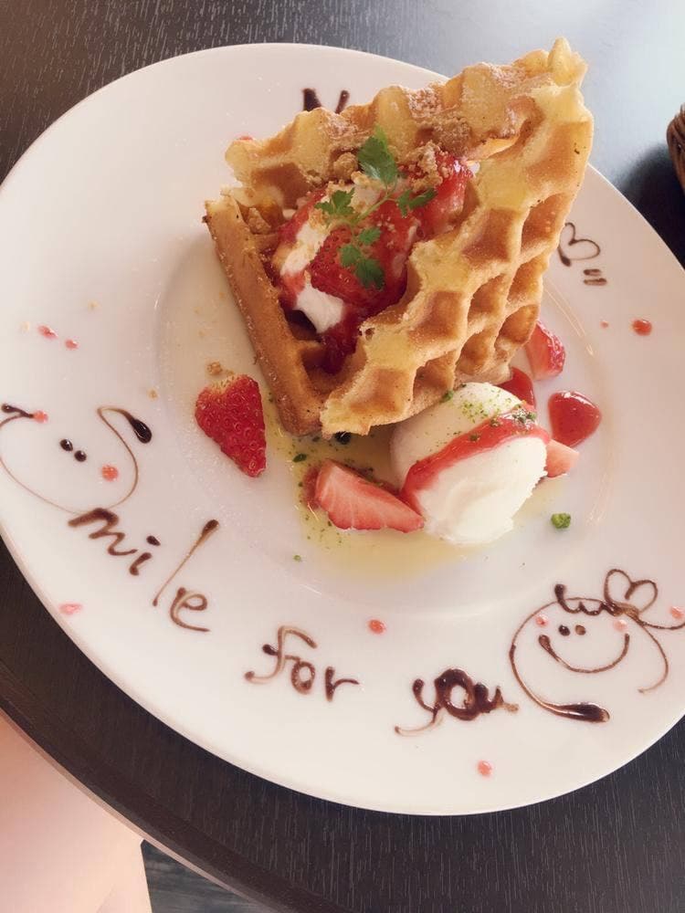 SoRa Cafe feat Waffle Cafe Sign