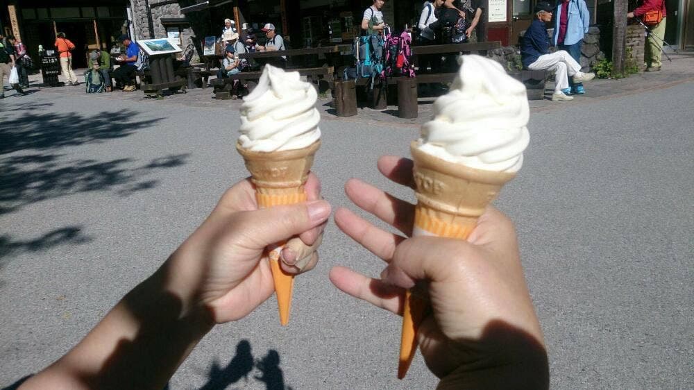 上高地ソフトクリーム