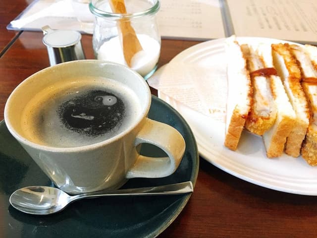 カフェ 珈琲 ほっぷ 吹田市 有機野菜とカツサンドの喫茶店 - サブ画像3