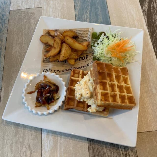 CAFE&WAFFLE Blauw - サブ画像1