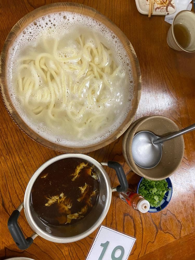 たらいうどん 新見屋