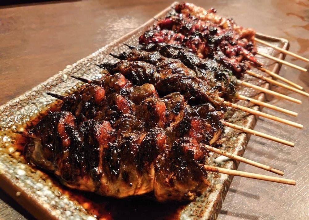 鰻串焼 心天