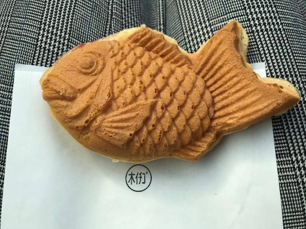 特産の駅おくいち 藤屋のたい焼き ソフトクリーム