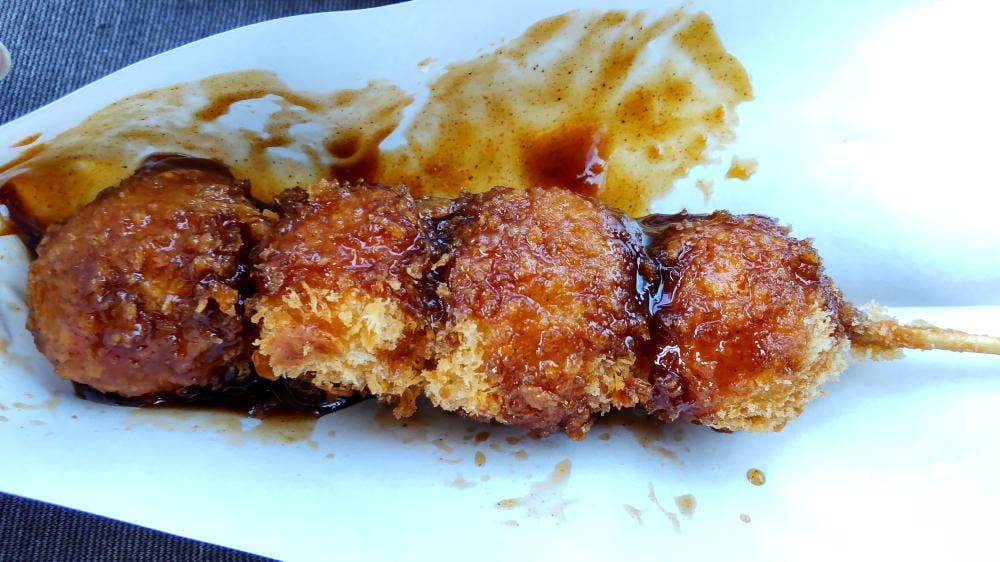 佐野サービスエリア 串焼き屋台