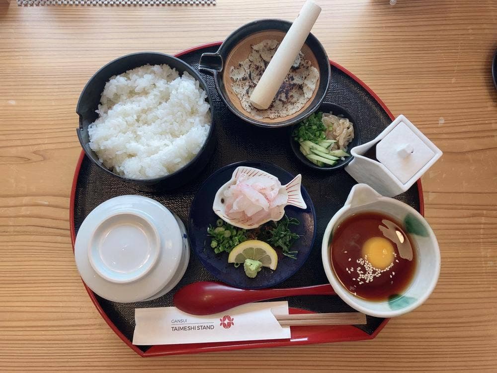 GANSUI TAIMESHI STAND 丸水 鯛めし スタンド