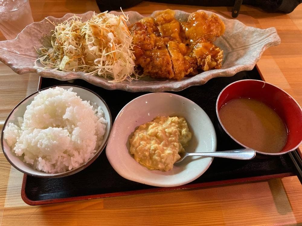 黒酢チキン南蛮定食 たかもとや 植木店
