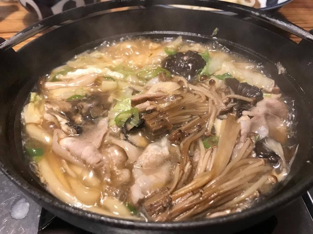 青山旅館 石段うどん