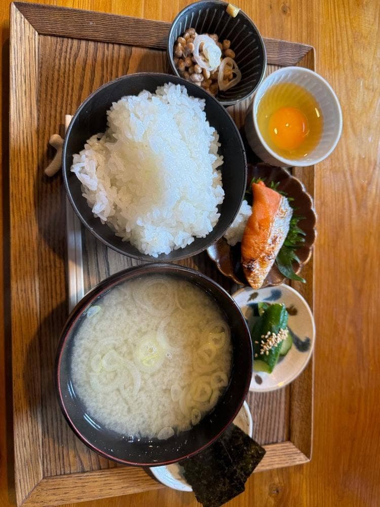 旅の終わりの朝ごはん