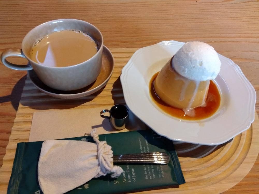 プリンと珈琲