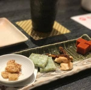 日本酒と魚串 松吉
