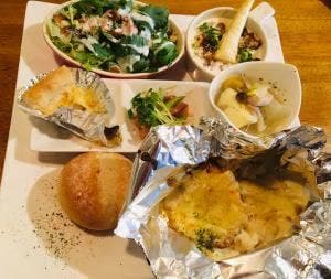 赤いトタン屋根の猫