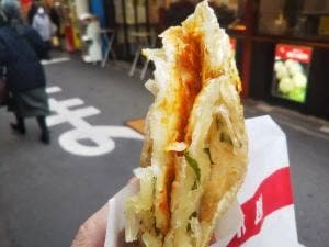 忠将葱抓餅