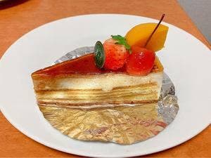 チーズケーキの麦と卵