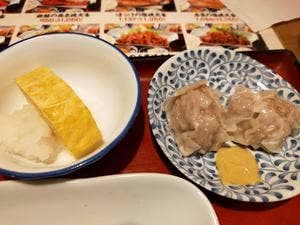シュウマイと焼魚定食 天五食堂
