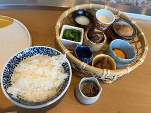 米と干物と