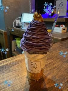 夜風にアイス