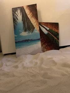 white beach pou