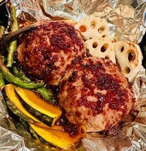鉄焼青なんバーグ まるにし