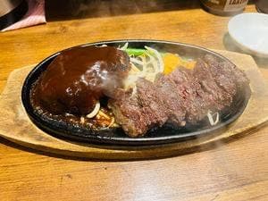 1ポンドのステーキハンバーグ タケル 天満店