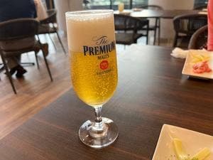 お城が見えるビアガーデン