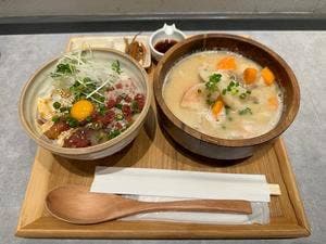 こめらく 海鮮ごはんと和のスープ。渋谷地下街店