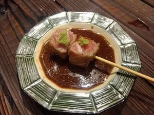 魚串と浅利おでん のび