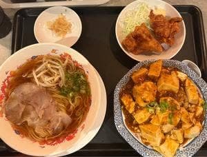 天津飯と米焼売