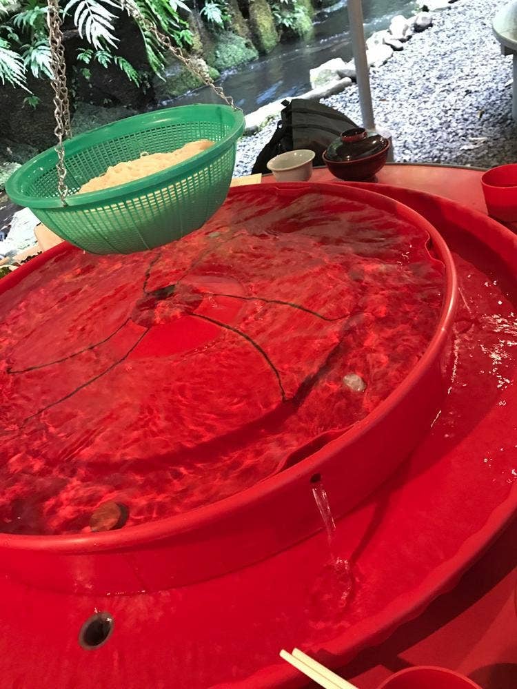 谷山慈眼寺 そうめん流し