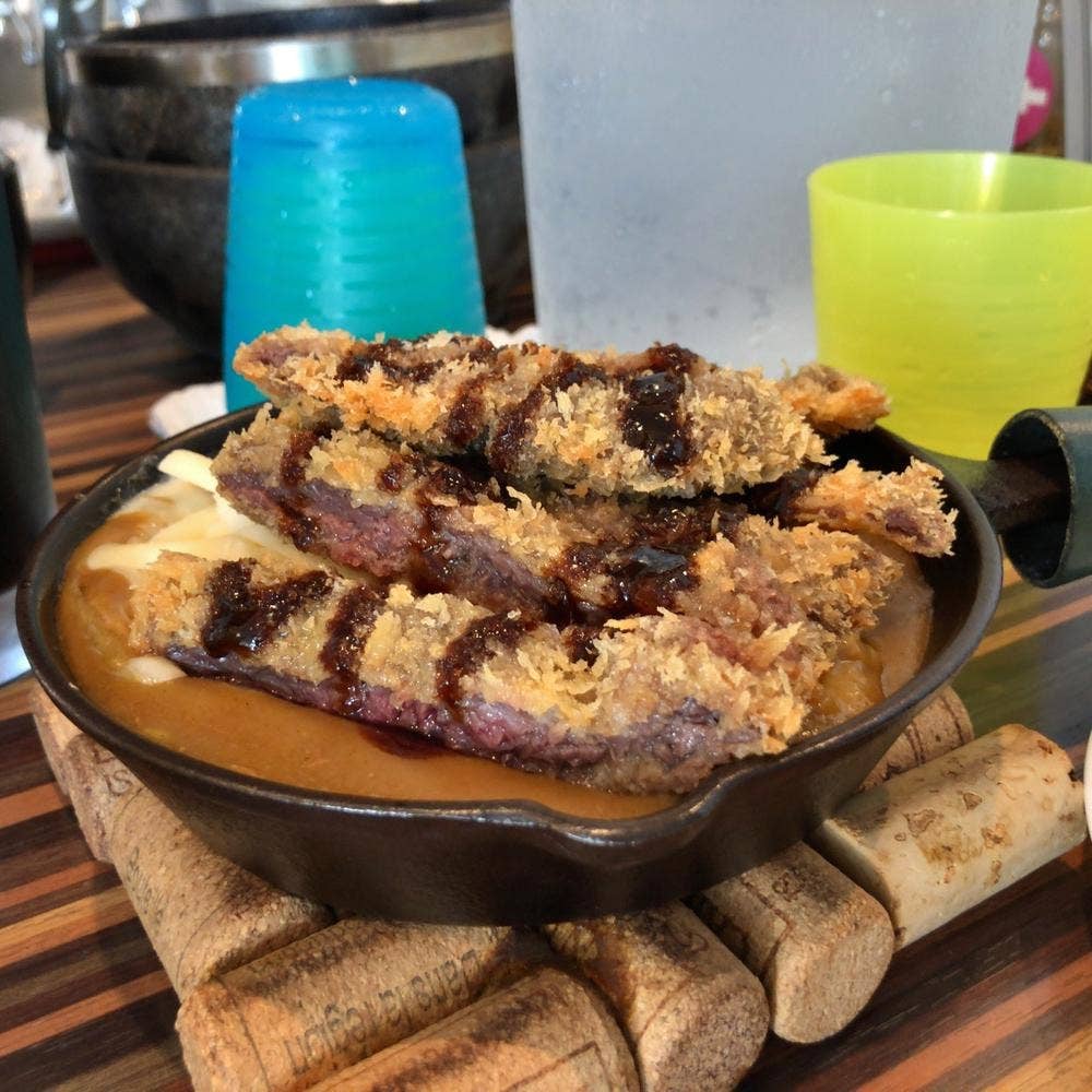 串焼きとだしカレー。Makato 泉崎店