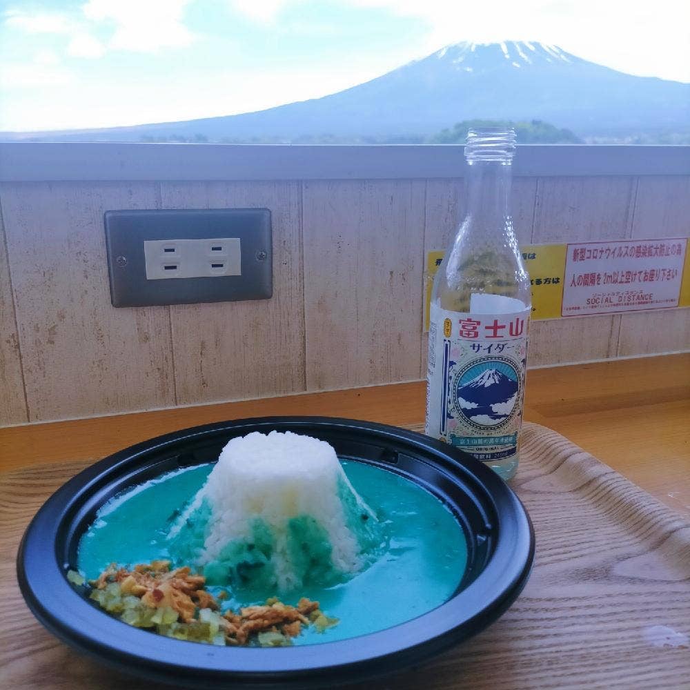 富士山の見えるカフェ