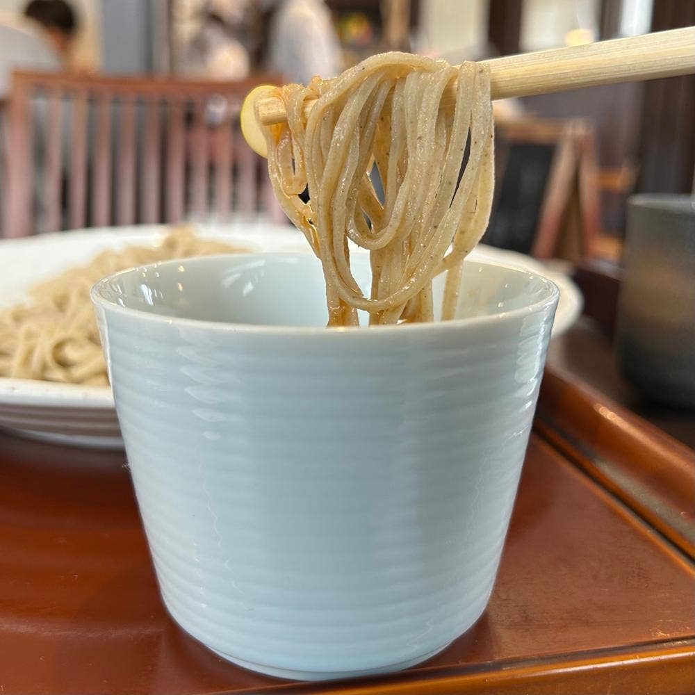 蕎麦切り 笑