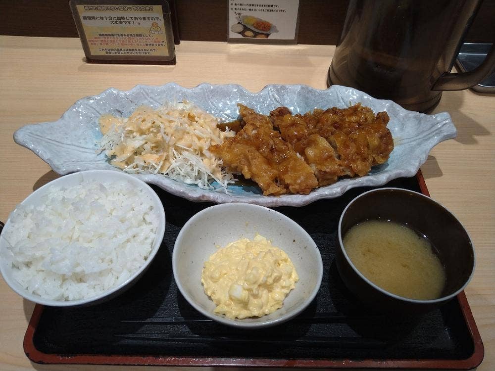 黒酢チキン南蛮定食 たかもとや熊本駅店