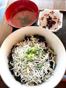 葉山餃子と岩のりしらす丼 葉山港湾食堂