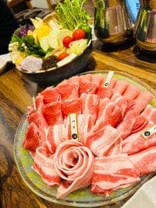 金武アグーと山城牛のしゃぶしゃぶ 琉球 別邸