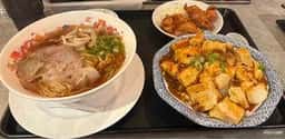 天津飯と米焼売